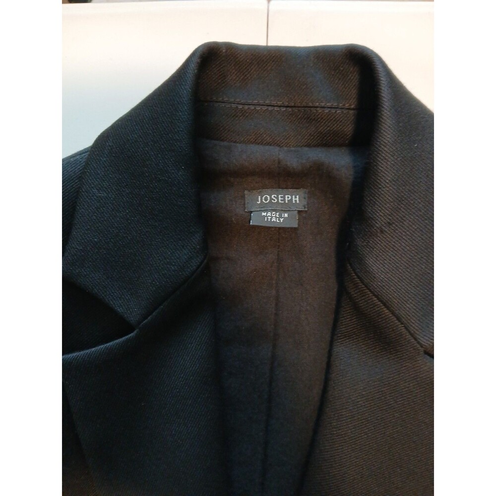 Joseph Black Wool Blazer Women's Size 40 FR (US 8) Tailored Career Jacket - Picture 11 of 16